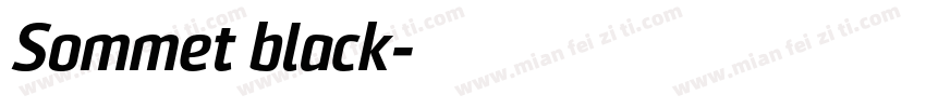 Sommet black字体转换
